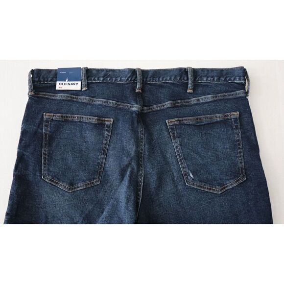 Old Navy Women's Sz 40 Blue Distressed Slim Built-In Flex Denim Shorts - Picture 5 of 8